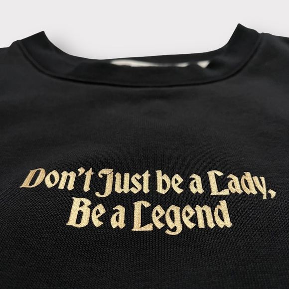 Nike Standard Issue Basketball Top Small Black Gold Women Lady Legend Sweatshirt - Picture 4 of 13
